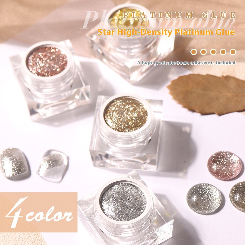 Star High Density Platinum Nail-beauty Glue Glitter Painted Metal UV Polish