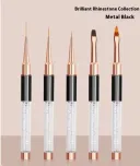 Black Rhinestone Nail Pen