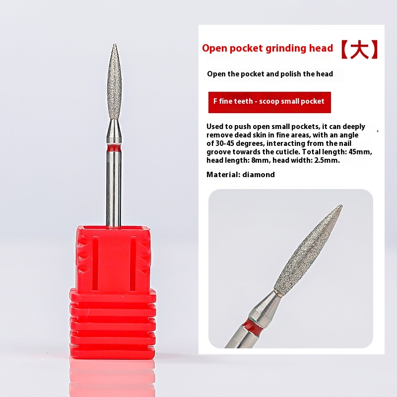 Pre-dismounting Polishing Head Set Of Diamond Sand For Manicure 14