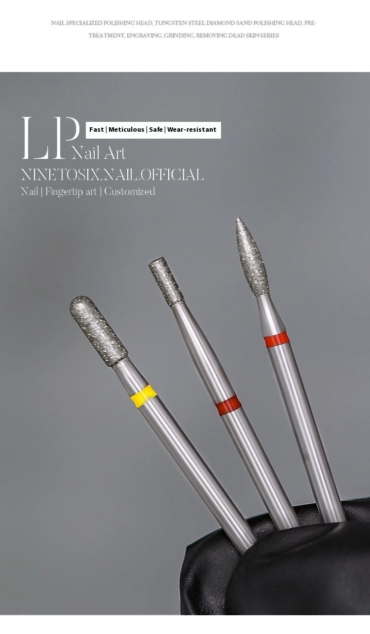 Pre-dismounting Polishing Head Set Of Diamond Sand For Manicure