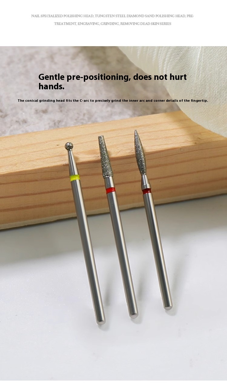 Pre-dismounting Polishing Head Set Of Diamond Sand For Manicure