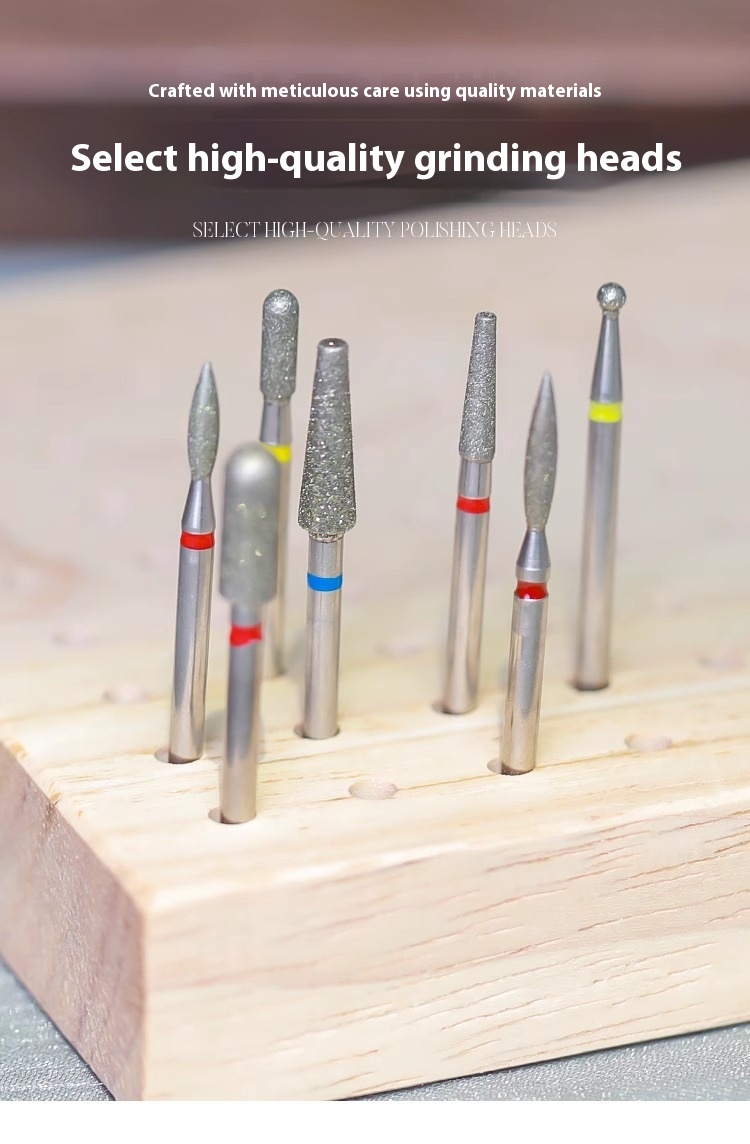 Pre-dismounting Polishing Head Set Of Diamond Sand For Manicure