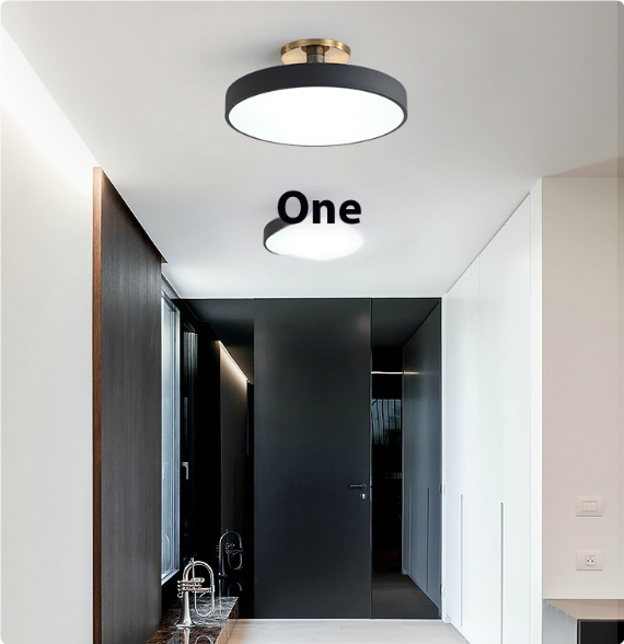 Modern Minimalist Acrylic Ring Ceiling Lamp Personality Nordic Living Room Creative