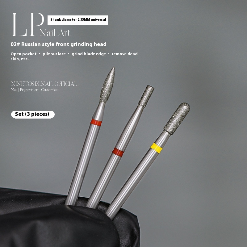 Pre-dismounting Polishing Head Set Of Diamond Sand For Manicure 8