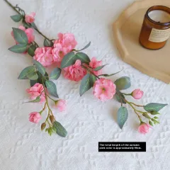 Simulation Of Single Camellia Home Decoration - Autumn Pink - View 1