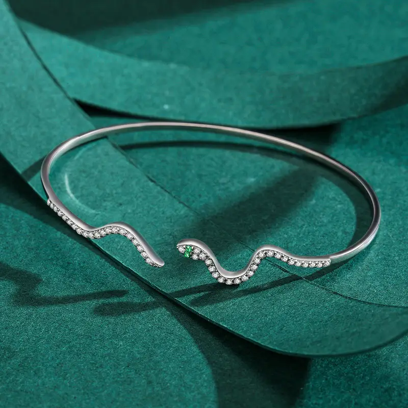 Snake Shape Open Cuff Bracelet