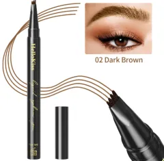 Hellokiss Four-fork Water Waterproof Wild Ultra-fine Eyebrow Pencil Eyebrow Pencil - 02 Dark Brown - View 1