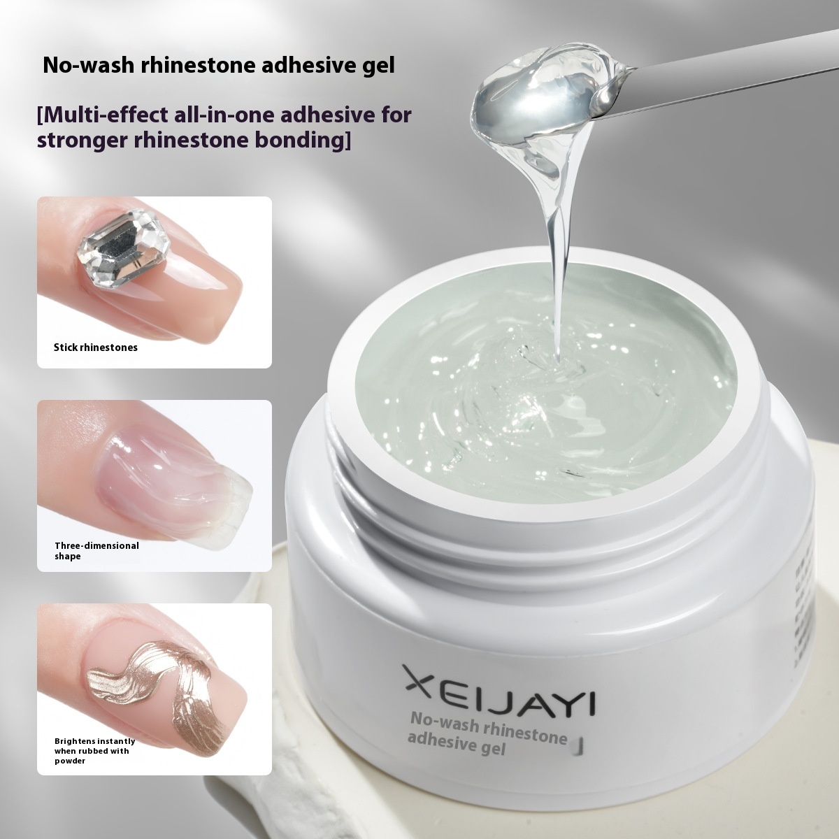 White Jar Construction Base Gel Shaping Reinforcement Construction Manicure Polish Gel 6