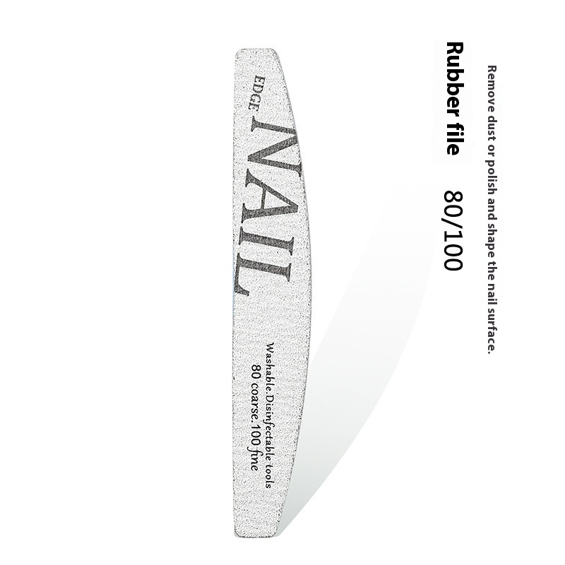 Manicure Nail File Polish Rub Pieces Nail Scissors Sponge Rub Burnishing Stick Nail Beauty Tool Set 7