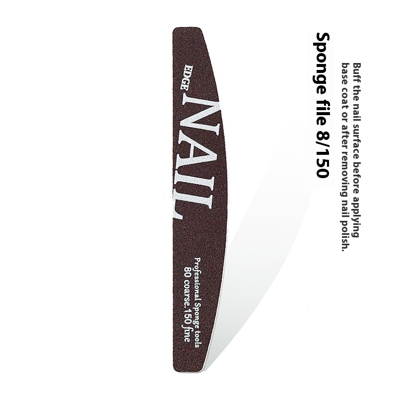 Manicure Nail File Polish Rub Pieces Nail Scissors Sponge Rub Burnishing Stick Nail Beauty Tool Set 9