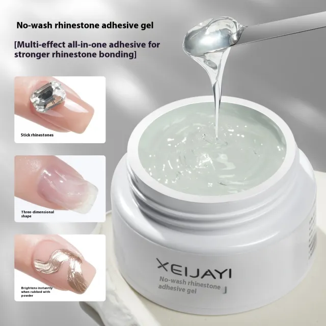 White Jar Construction Base Gel Shaping Reinforcement Construction Manicure Polish Gel Rhinestone Styling Gel - Shop at LoveMi