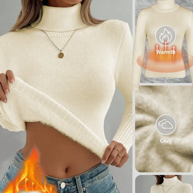Autumn And Winter Clothing Fleece Sweater Apricot - Shop at LoveMi