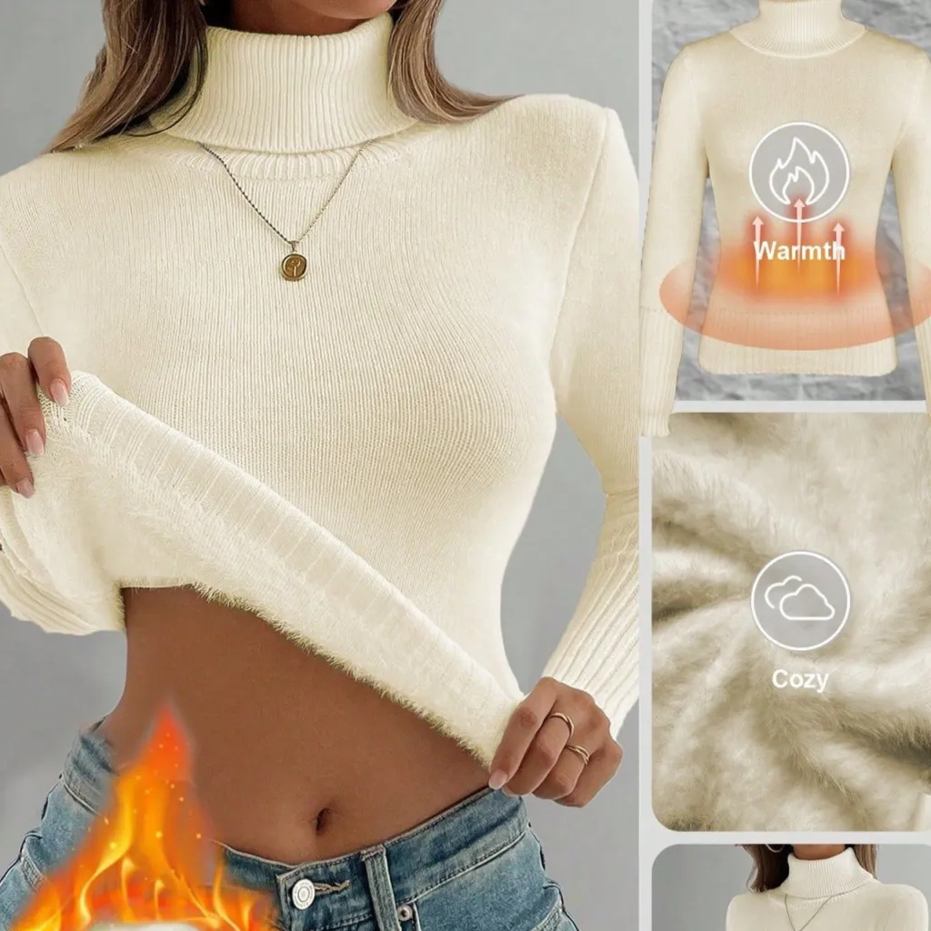 Autumn And Winter Clothing Fleece Sweater - Apricot