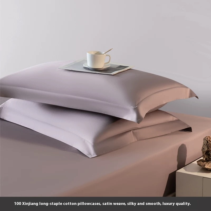 Solid Color Long-staple Cotton Pillowcase