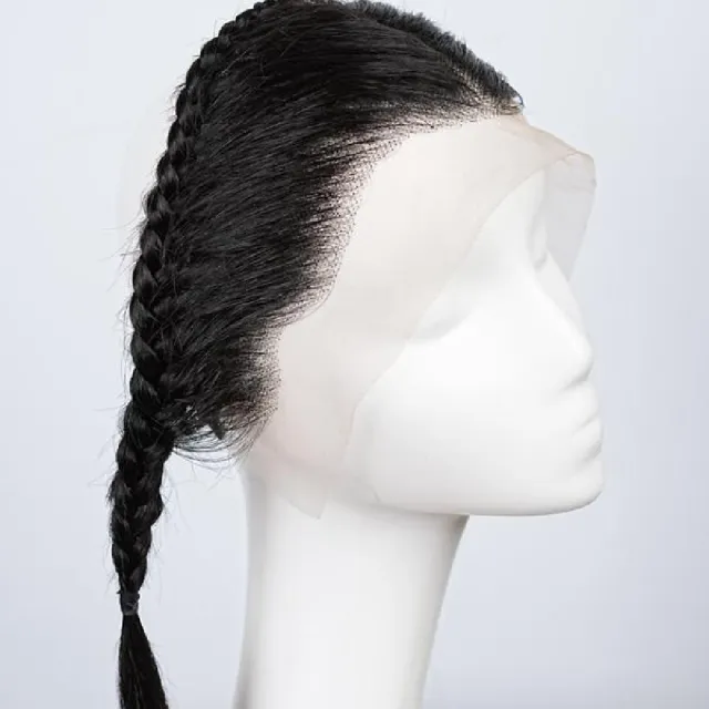 10 Inch Human Hair Lace Frontal Pre Braided Wig Glues Black - Shop at LoveMi