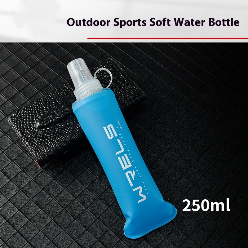 Large Capacity Sports Soft Water Bottle Outdoor Folding Kettle Sky Blue - Shop at LoveMi
