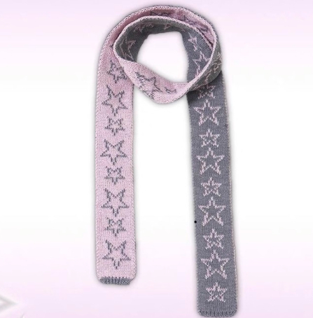 Fashion Casual All-match Five-pointed Star Knitted Women’s Scarf