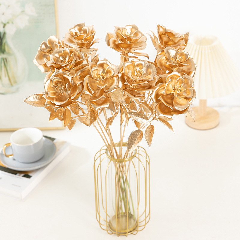 Gold Artificial Flower Decor