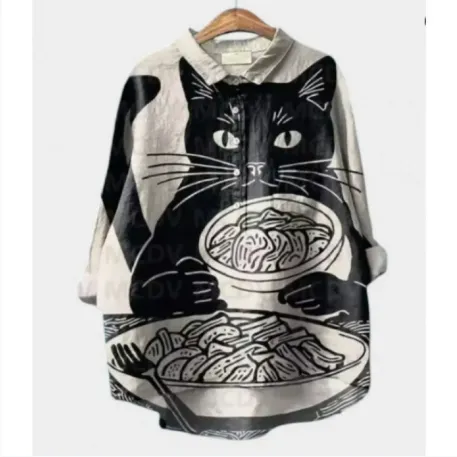 Animal 3D Printed Long Sleeve Shirt - C243-Xl