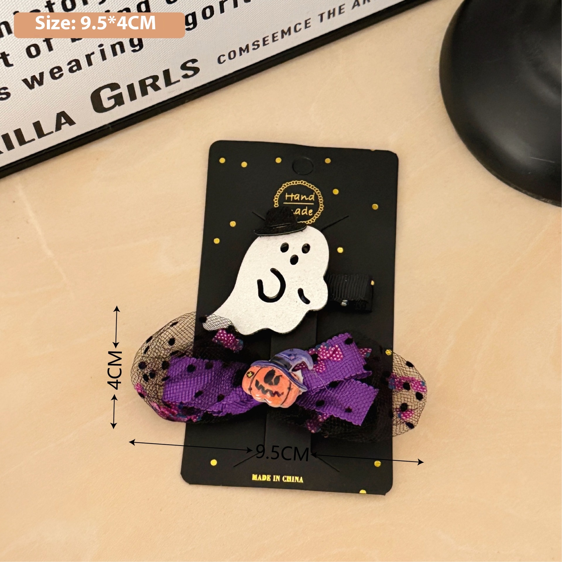 New Halloween Children's Bow Funny Barrettes 11