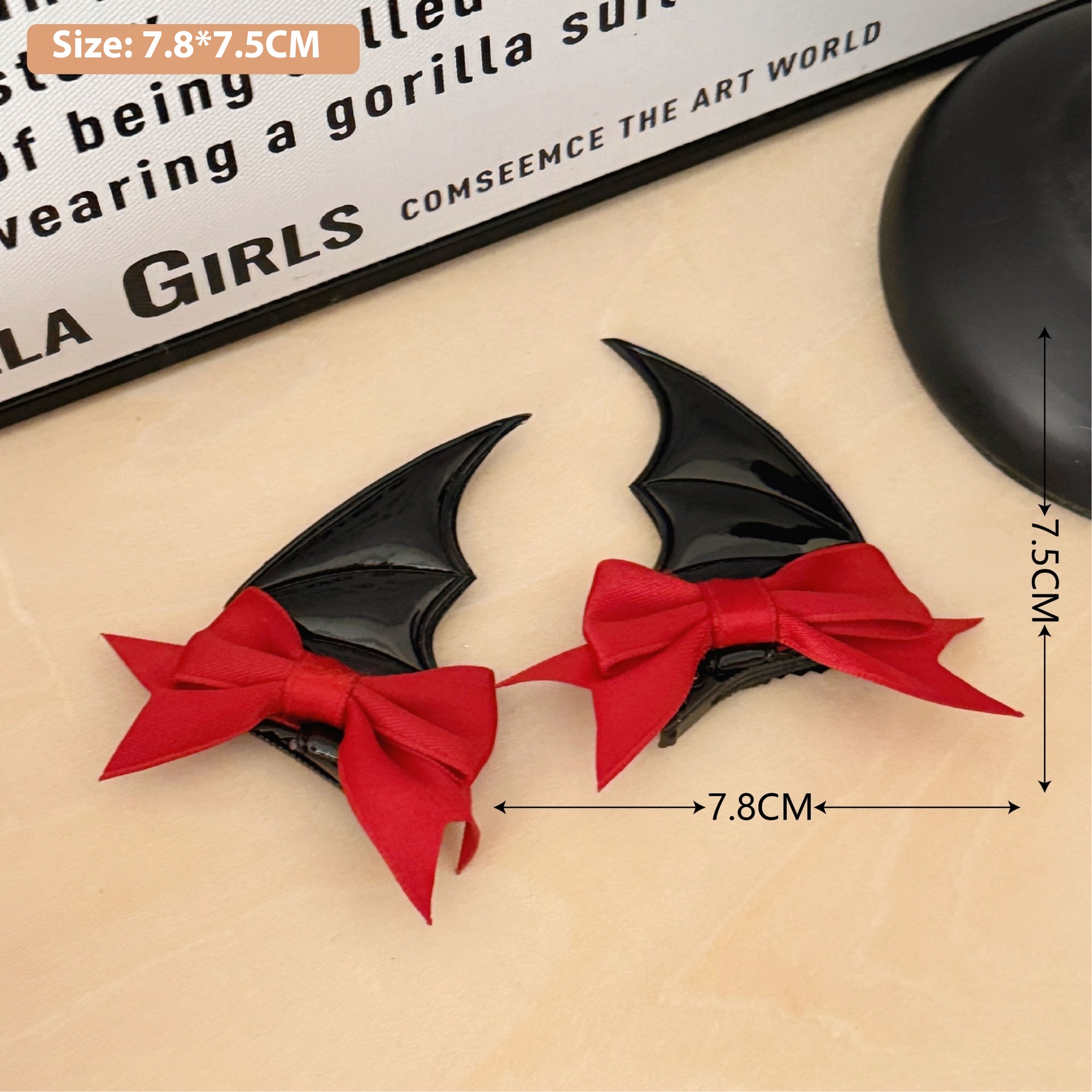 New Halloween Children's Bow Funny Barrettes 9