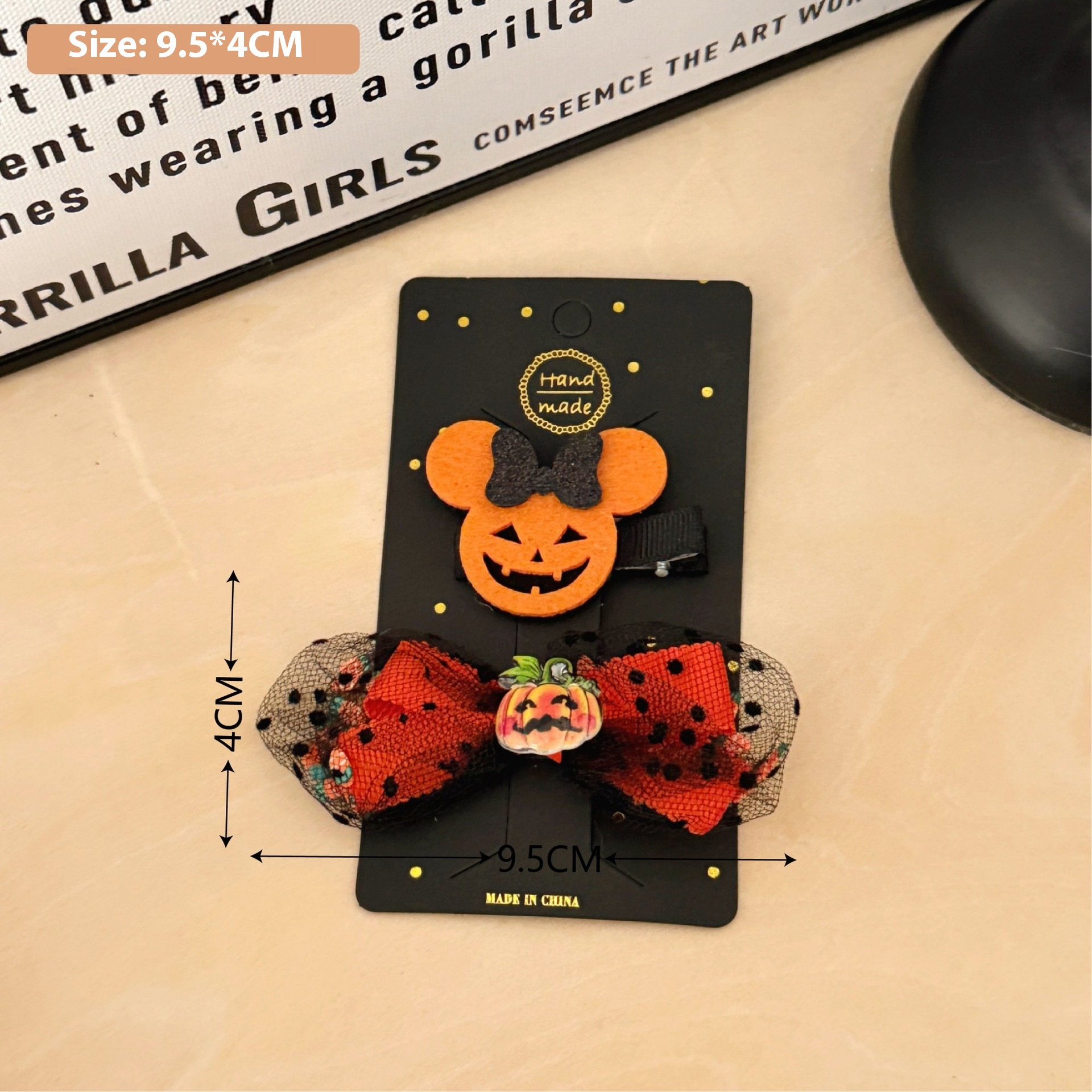 New Halloween Children's Bow Funny Barrettes 10