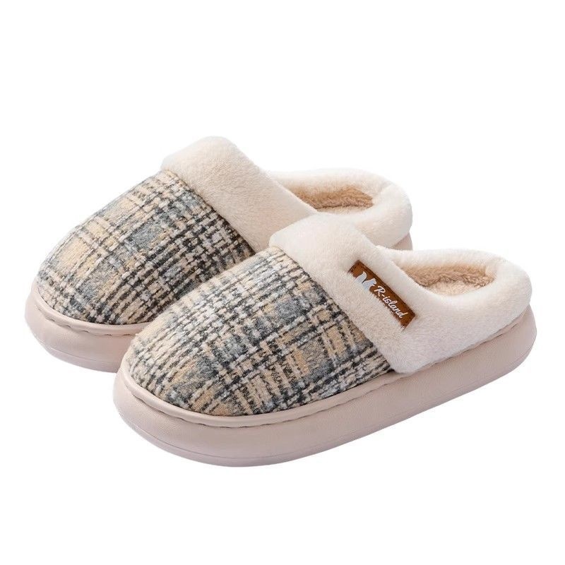 Women's Thick Bottom Non Slip Cotton Slippers