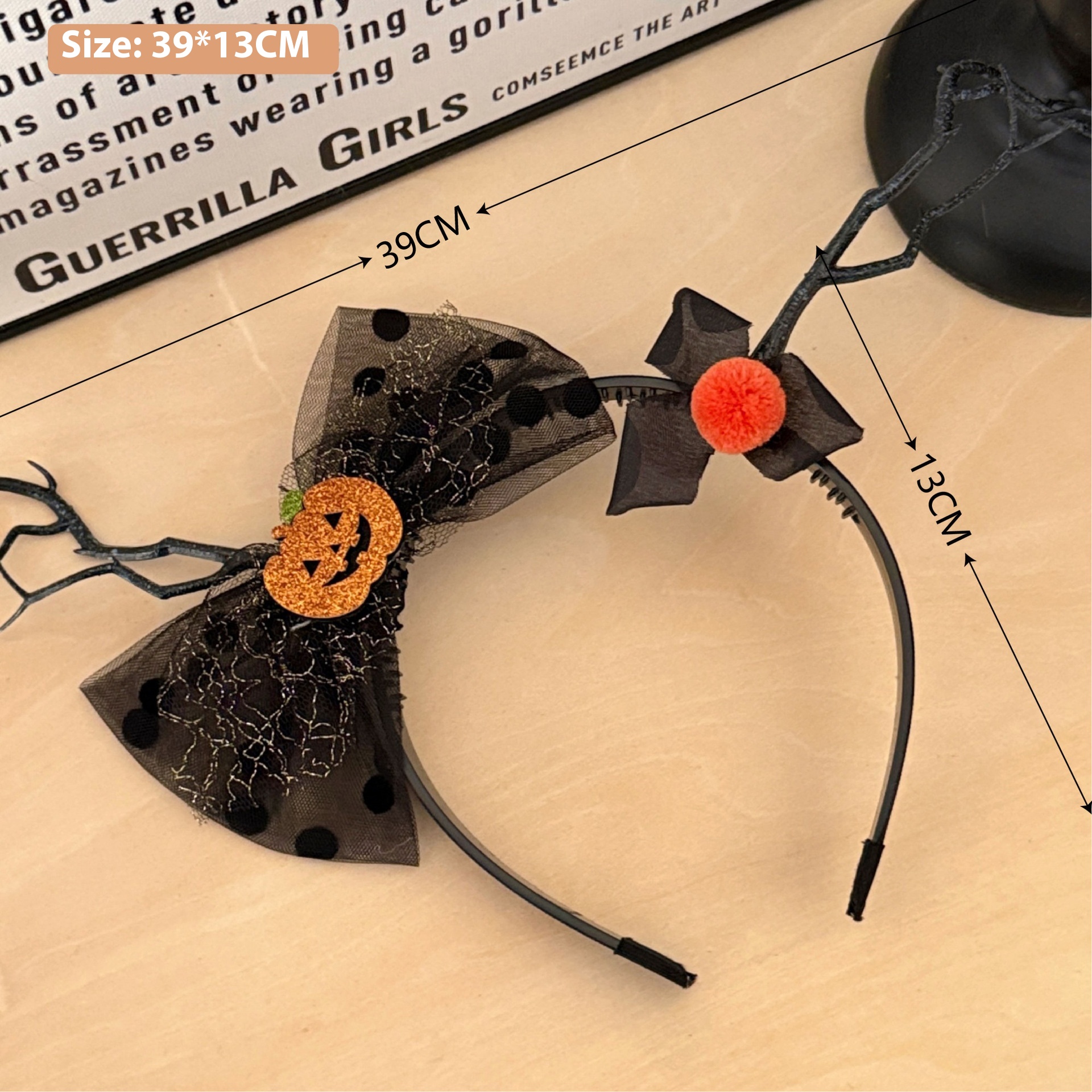 New Halloween Children's Bow Funny Barrettes 14