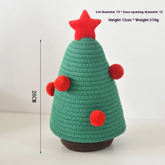 Hallway Decorations Christmas Decoration Storage Basket Green Red Ball - Shop at LoveMi
