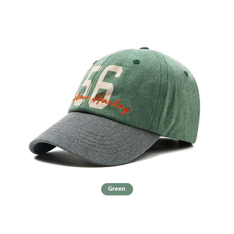 Plus-sized Deepening No 56 Baseball Cap Sun-proof Makes Your Face Look Smaller - Green