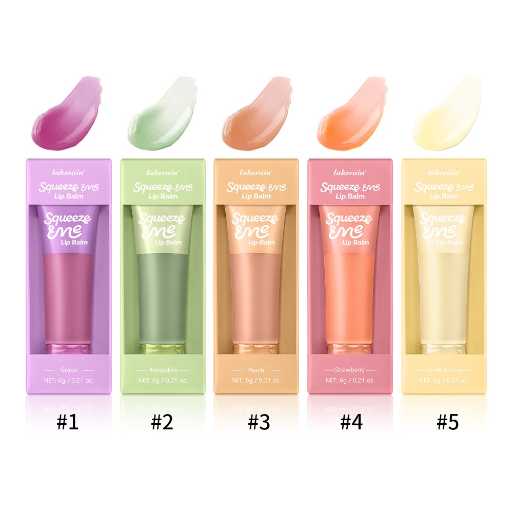 Sweet Fruit Flavor Moisturizing Squeeze Lip Balm 6