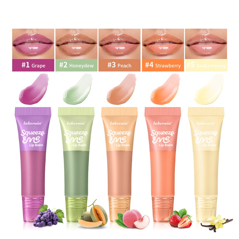 Sweet Fruit Flavor Moisturizing Squeeze Lip Balm 5