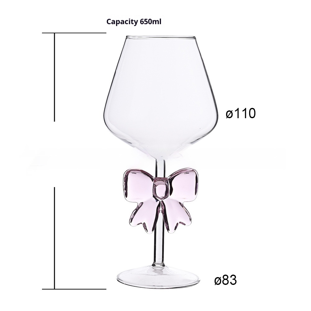 Bowknot Pinot Noir Wine Glass
