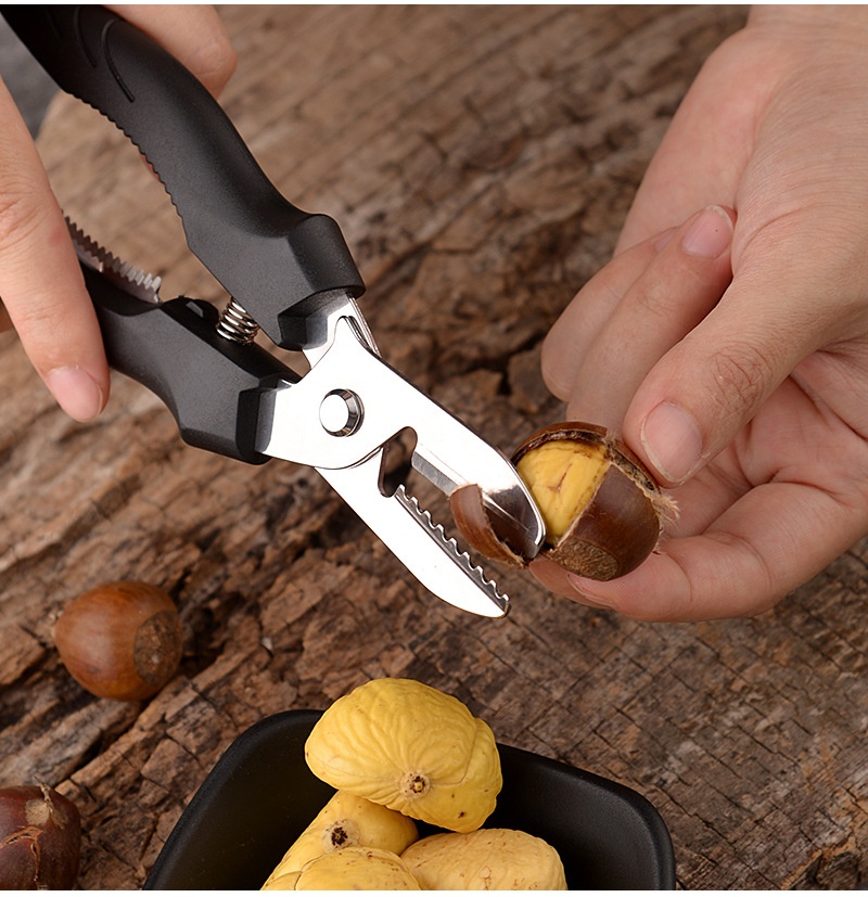 Kitchen Special Chestnut Opening Peeling Tool Scissors