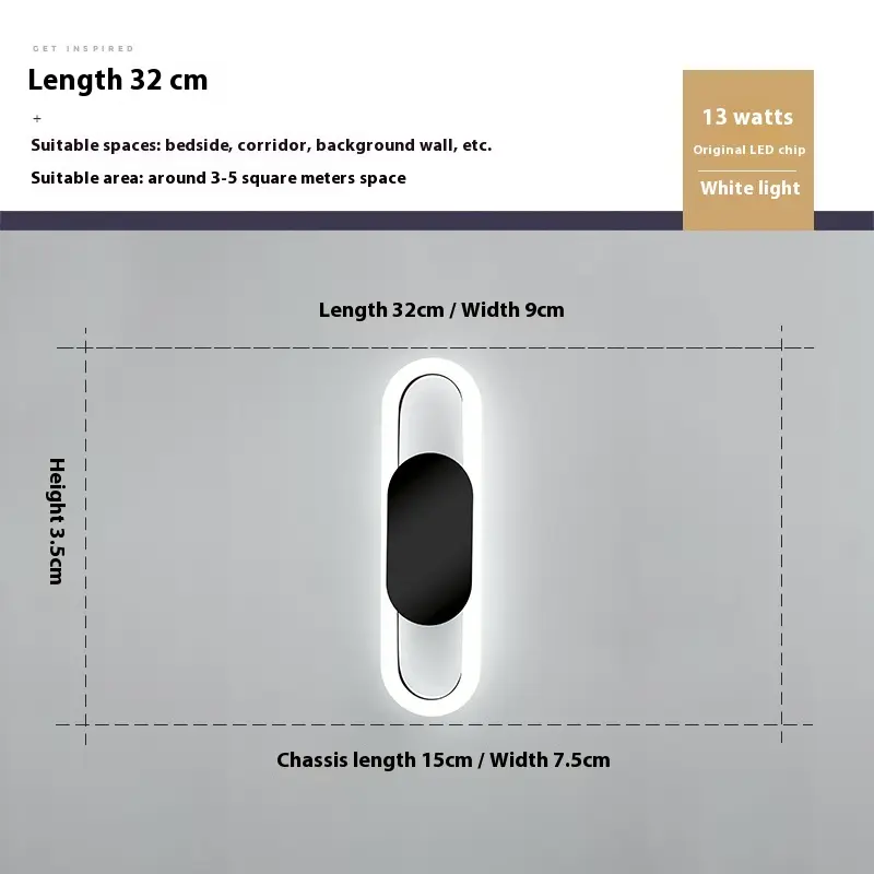 Nordic Style Wall Lamp Modern Simple Home Light Luxury Bedroom
