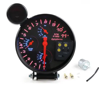 Car Modification Four-in-one Cycle Counter Water Temperature Oil Temperature Oil Pressure Universal Instrument