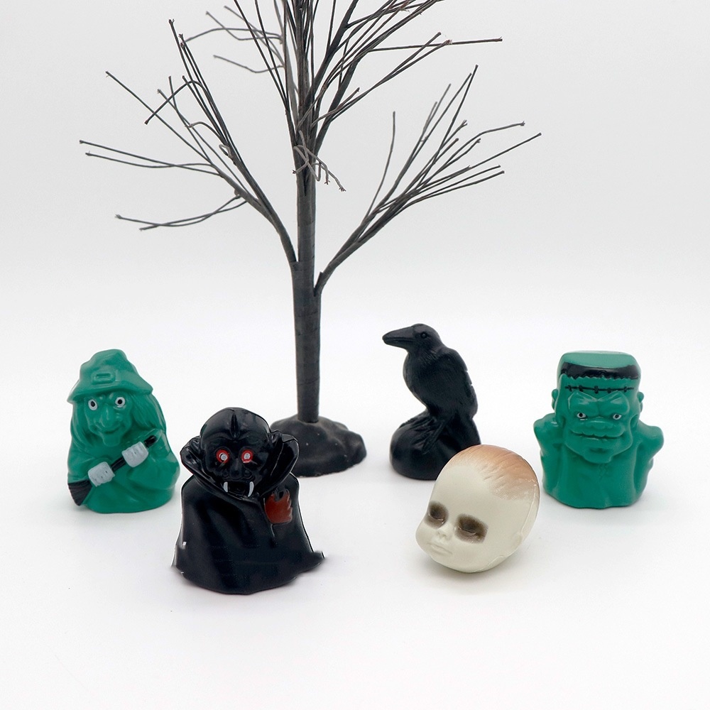 A Variety Of Halloween Decorative Ornaments Death Monster Witch Baby Head