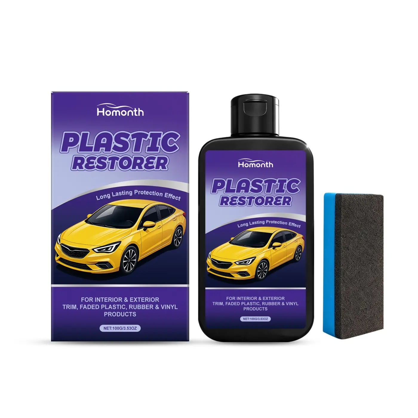 Automobile Plastic Gloss Repair Set