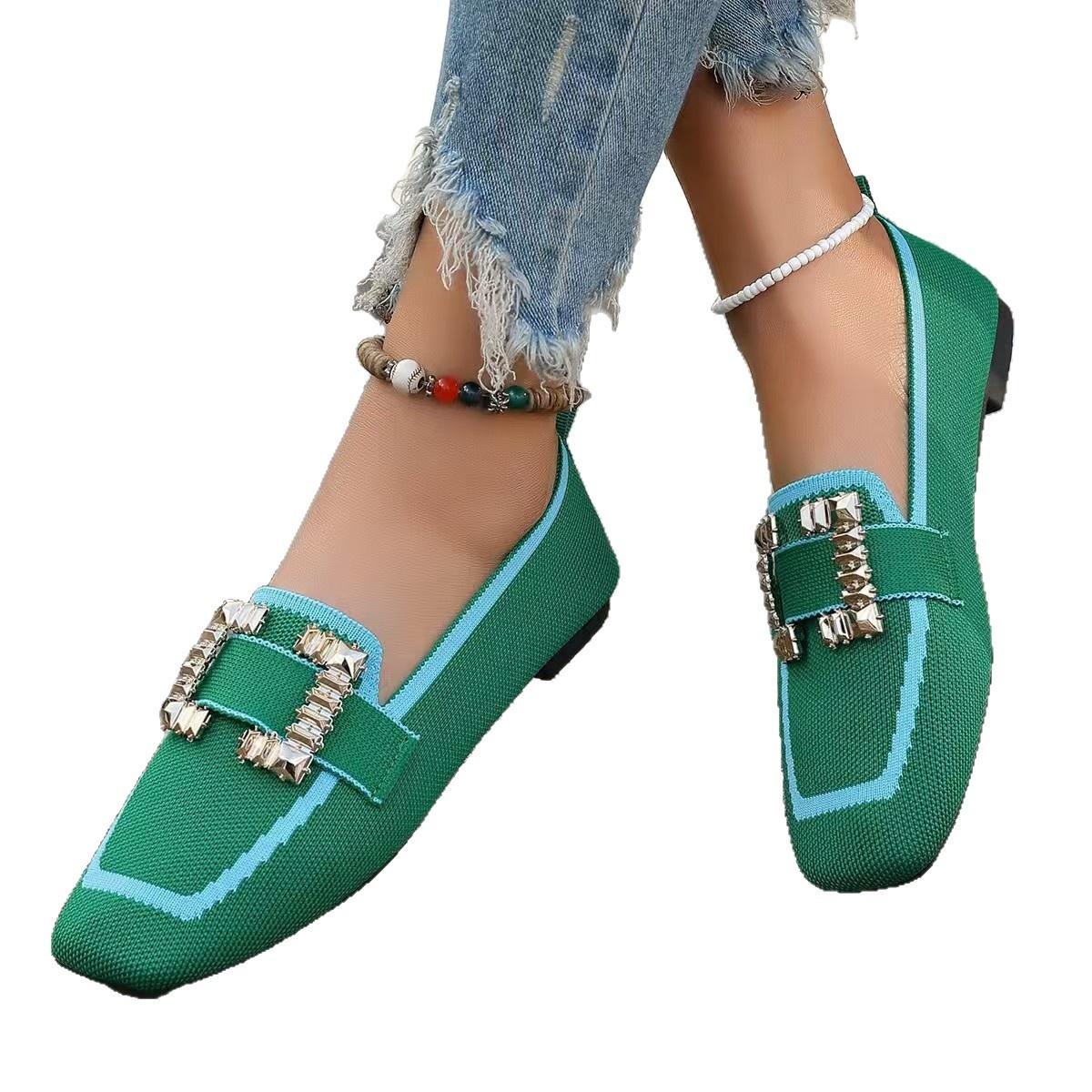 Vintage Suede Round-Toe Gommino Loafers