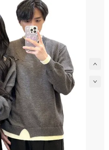 Autumn And Winter Couple Wear Thickening Three-piece Set - Men'S Sweater-L