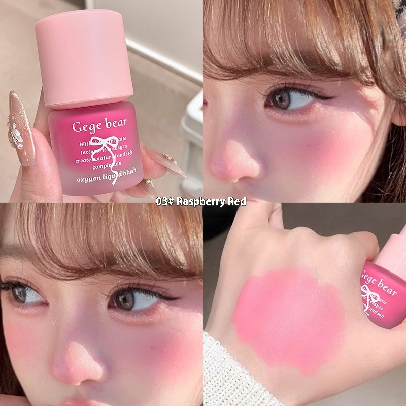 Gege Bear Oxygen Light And Transparent Liquid Blush Repair Natural Makeup 8