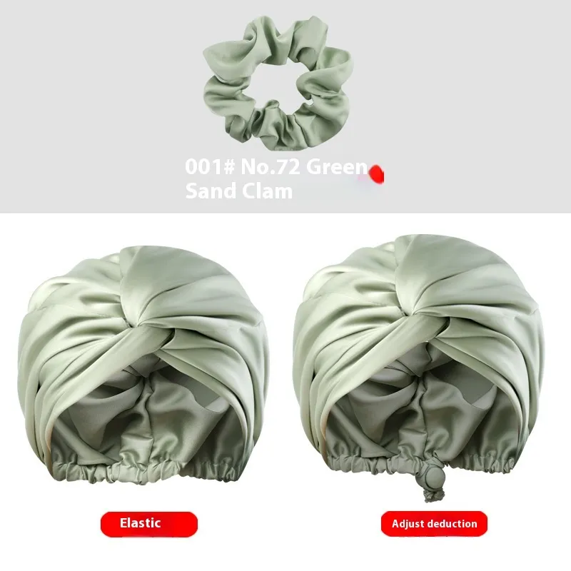 Women's Two-tier Adjustable Silk Makeup Cap - Elastic