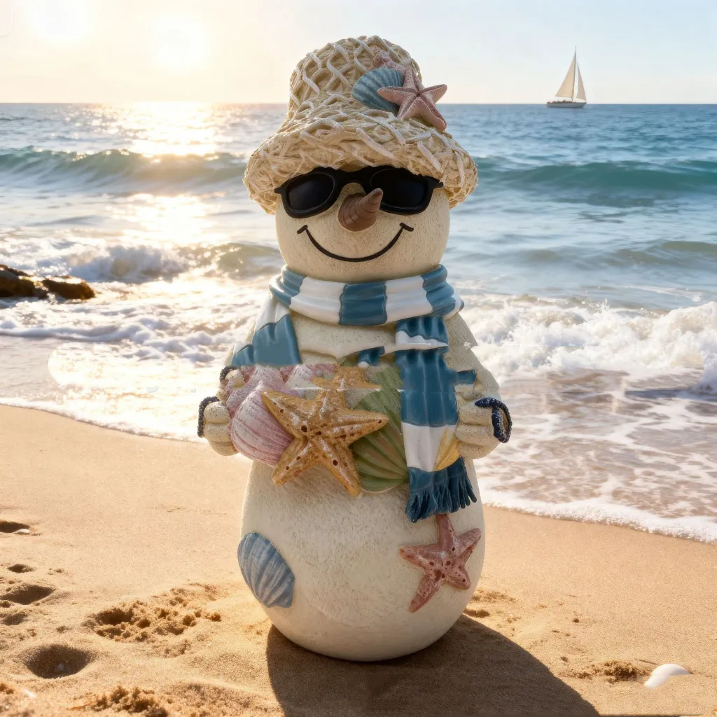 Christmas HAILANG Beach Snowman Decorations - Beach Snowman Ornaments