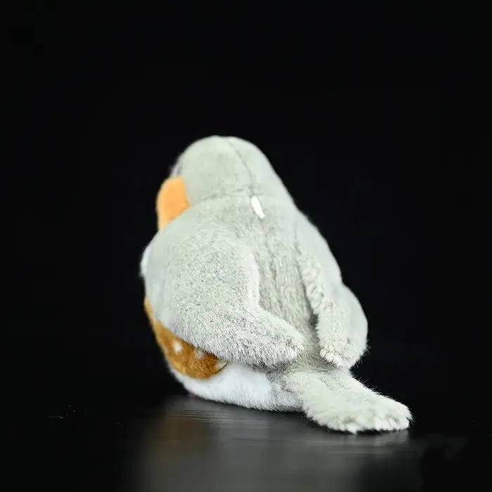 Fat Choo Series Zebra Finch Doll Simulation Gray Toy Pendant