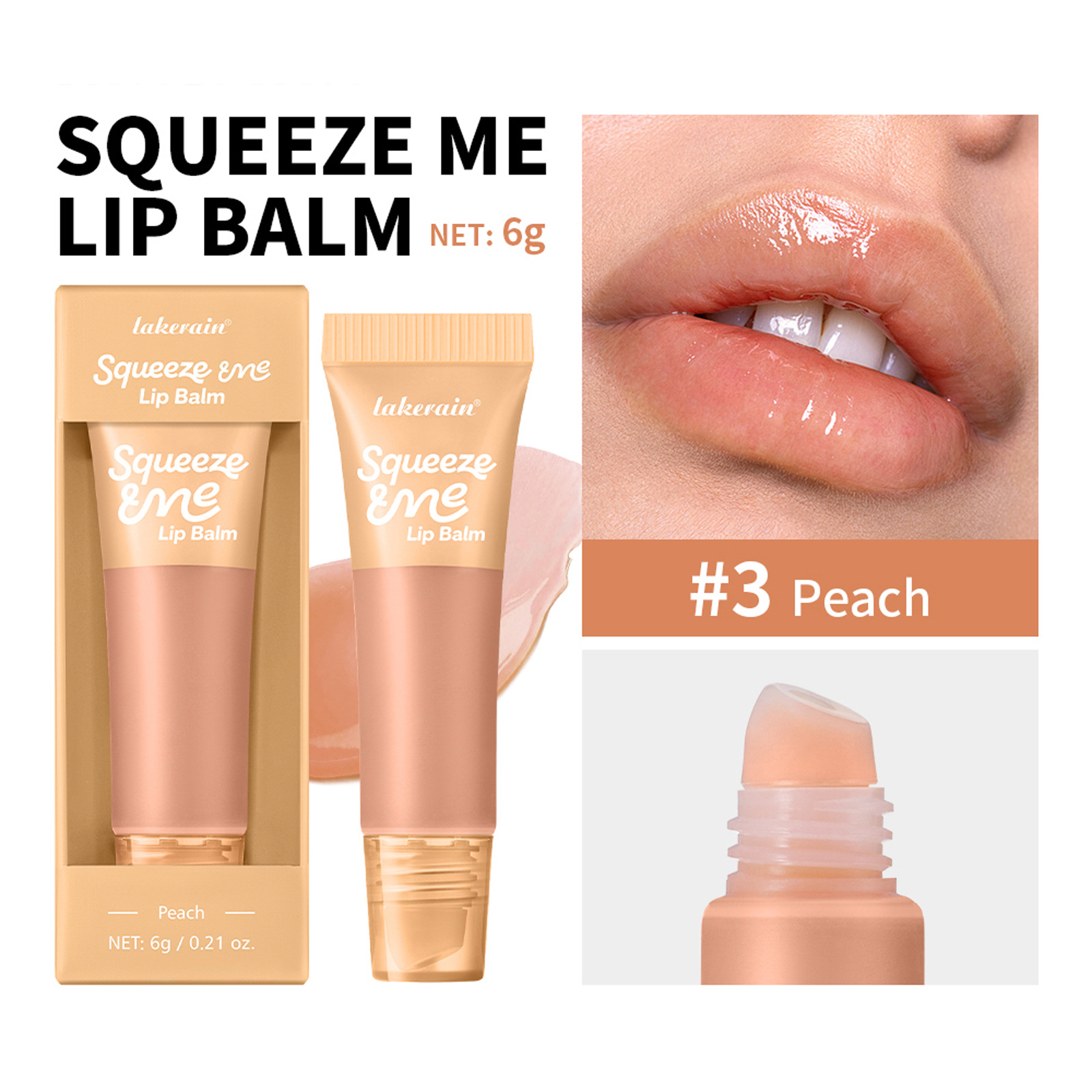 Sweet Fruit Flavor Moisturizing Squeeze Lip Balm 8