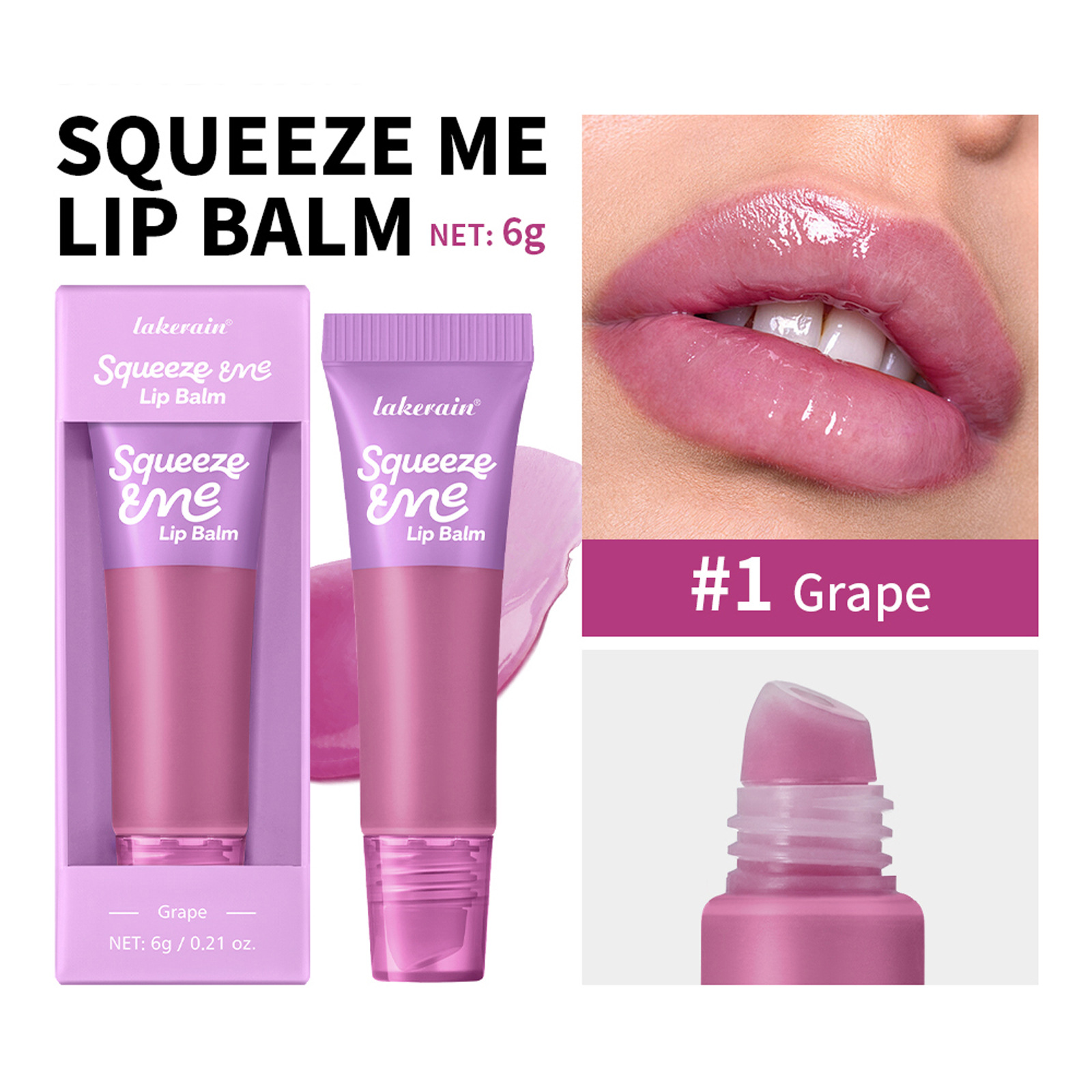 Sweet Fruit Flavor Moisturizing Squeeze Lip Balm 10