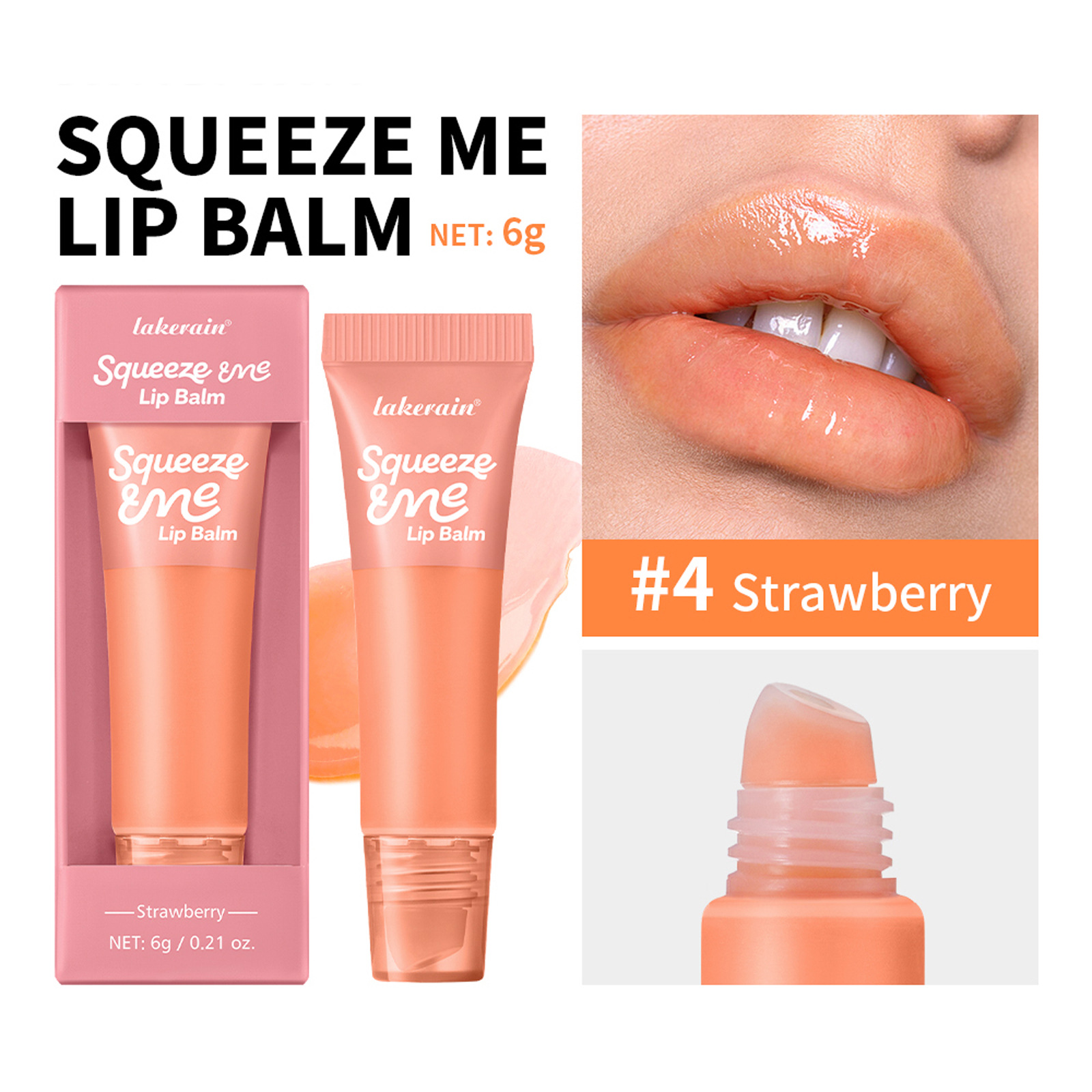 Sweet Fruit Flavor Moisturizing Squeeze Lip Balm 9