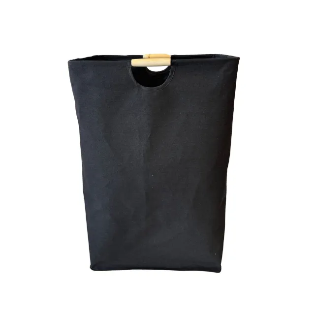 Cotton And Linen Laundry Basket Household Folding Hand Fabric Laundry Baskets Black - Shop at LoveMi