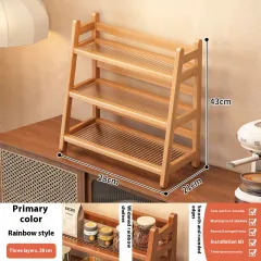 Table Tops-station Desktop Teacup Tea Set Storage Rack - Three Floors - View 1