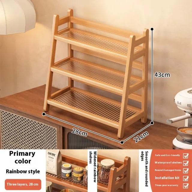 Table Tops station Desktop Teacup Tea Set Storage Rack Three Floors - Shop at LoveMi